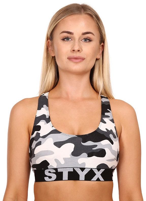 Women's bra Styx sport art camouflage