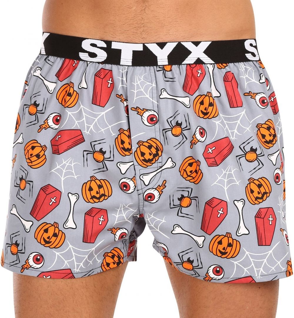Men's shorts Styx art sports rubber Halloween coffins