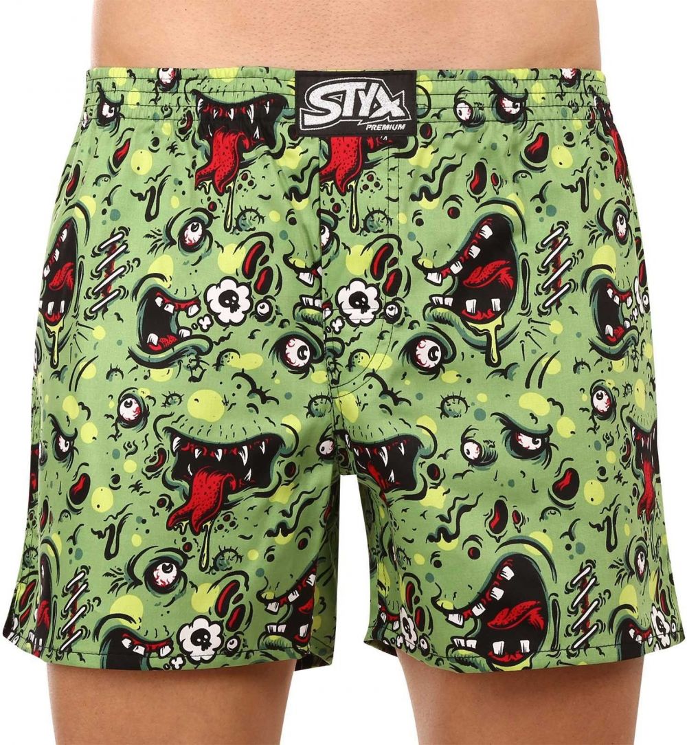 Men's shorts Styx premium art classic rubber zombie