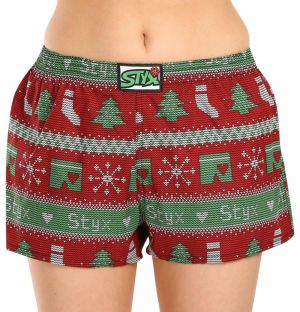 Women's shorts Styx art classic rubber Christmas knitted