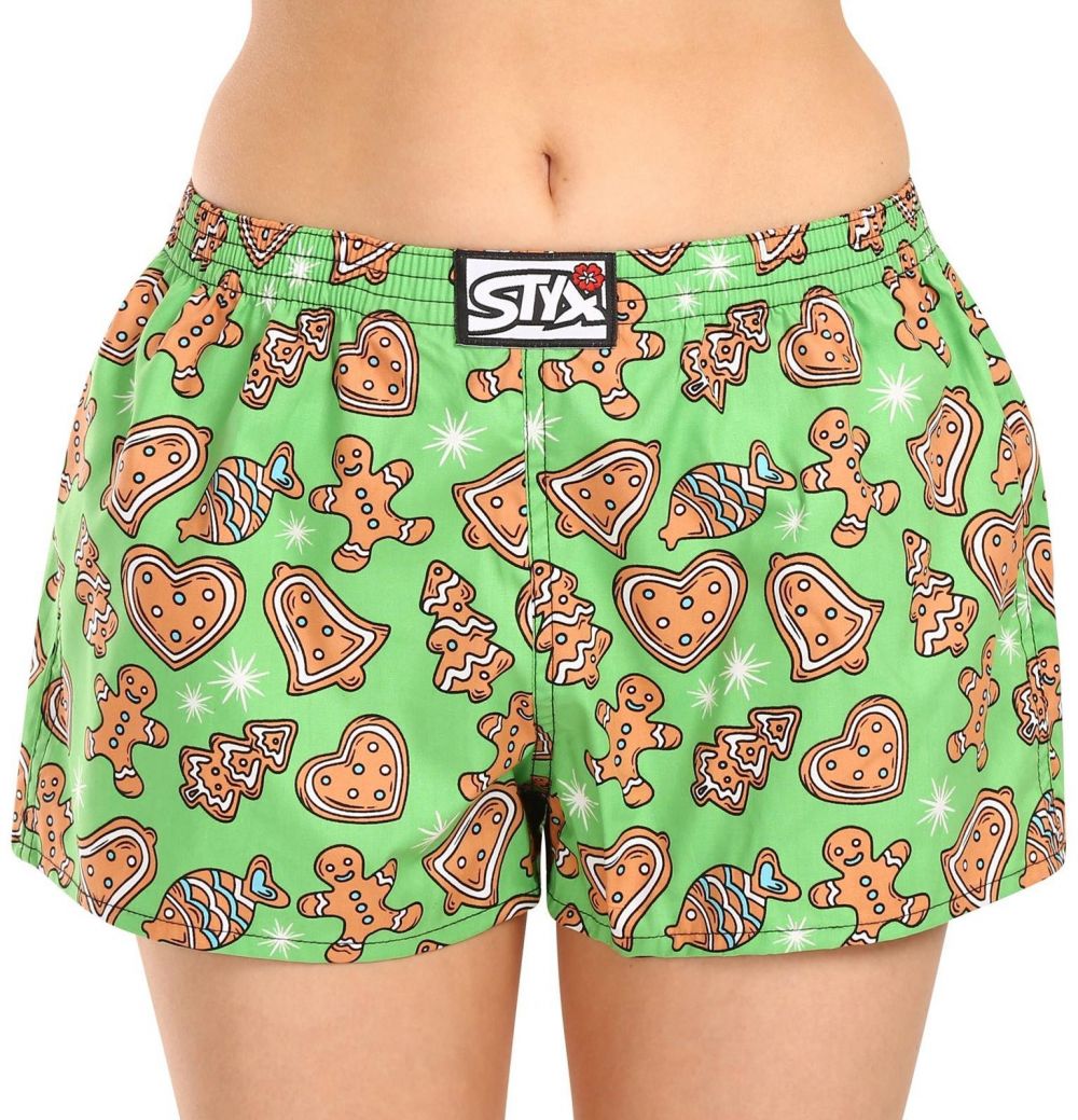 Women's shorts Styx art classic rubber Christmas gingerbread