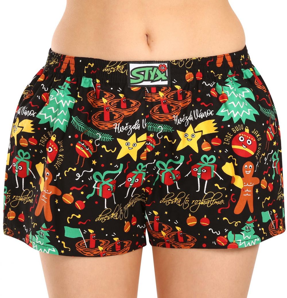 Women's shorts Styx art classic rubber Christmas decorations
