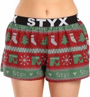 Women's shorts Styx art sports rubber Christmas knitted
