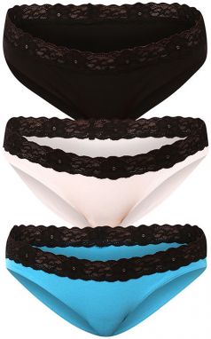 3PACK Women's Styx Briefs Sports Elastic Multicolored