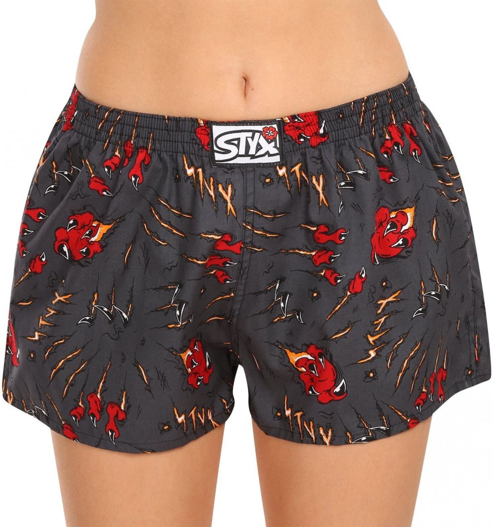 Čierne dámske trenírky Styx art Pazúry