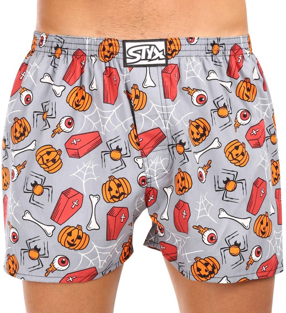Men's Boxer Shorts Styx Art Classic Rubber Oversized Halloween Coffins