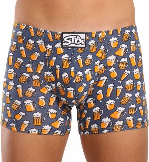 Men's Boxer Shorts Styx Long Art Classic Rubber Beer