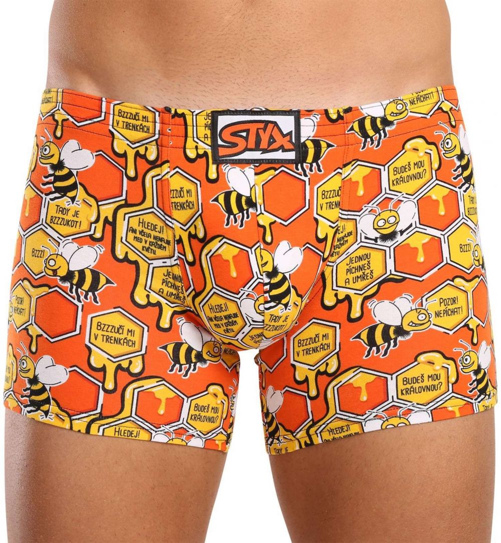 Men's Boxer Shorts Styx Long Art Classic Rubber Bees
