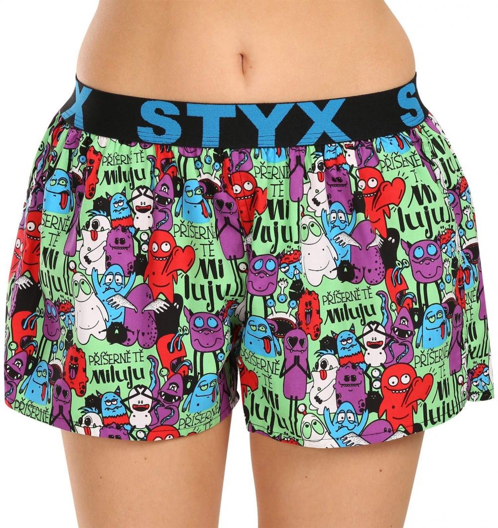 Women's boxer shorts Styx art sports elastic monsters
