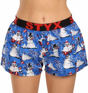 Women's Boxer Shorts Styx Art Sports Rubber Christmas Snowmen