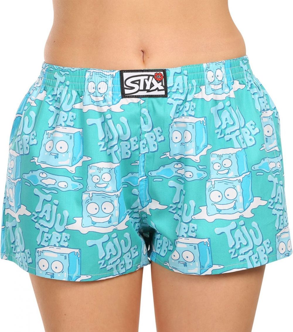 Women's boxer shorts Styx art classic rubber ice cubes