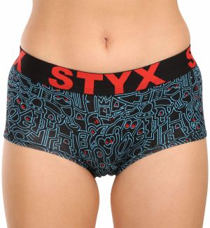 Women's Styx art panties with doodle leg loop
