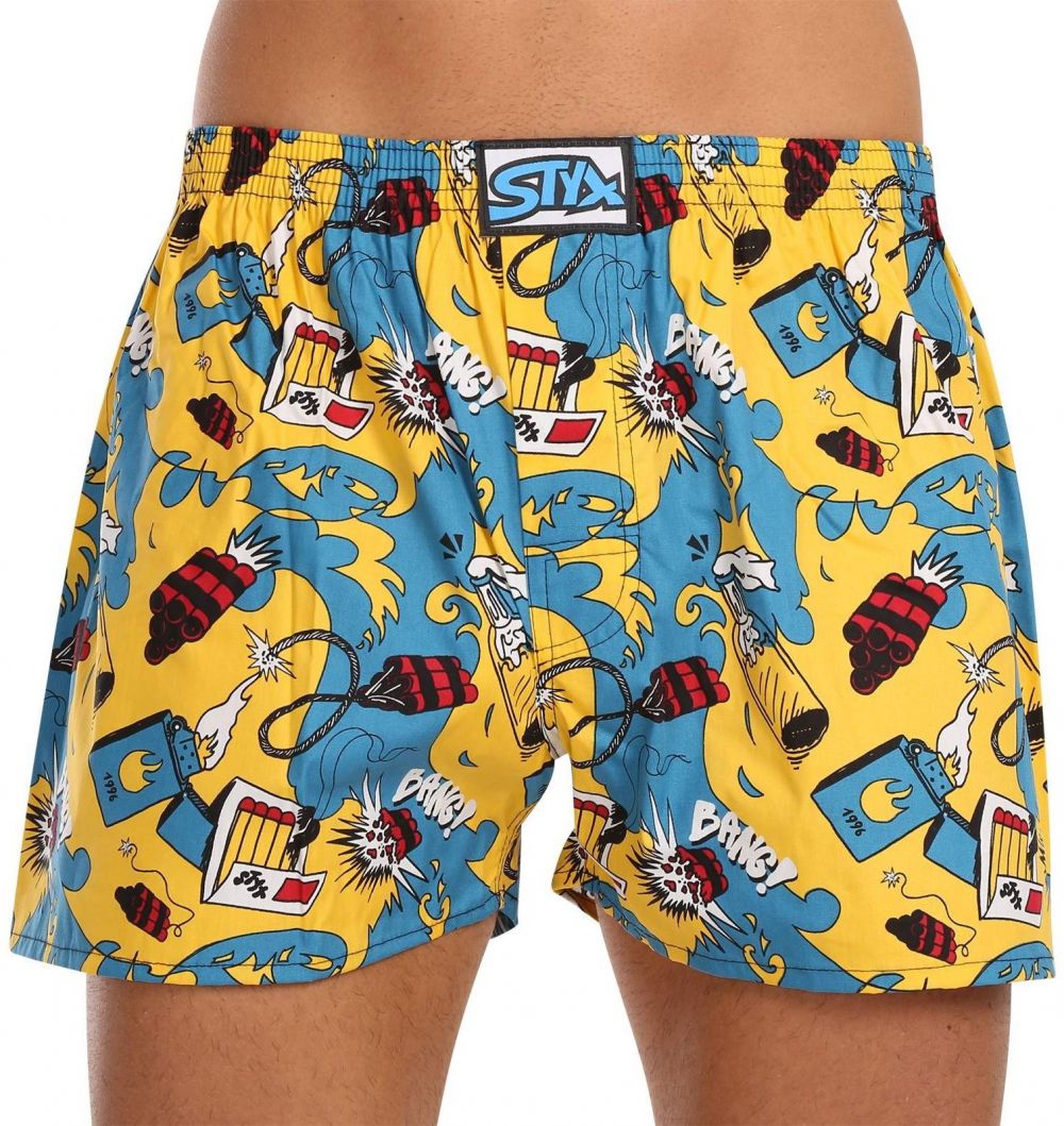 Men's Boxer Shorts Styx Art Classic Rubber Oversized Explosion