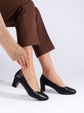 SERGIO LEONE Elegant black women's pumps