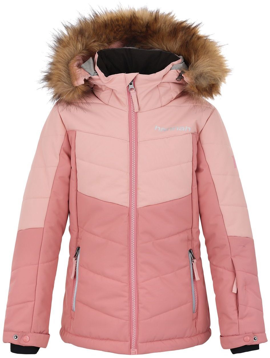 Girls' winter waterproof jacket Hannah LEANE JR mellow rose/rosette