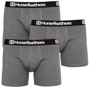 3PACK Men's Boxers Horsefeathers Dynasty heather anthracite