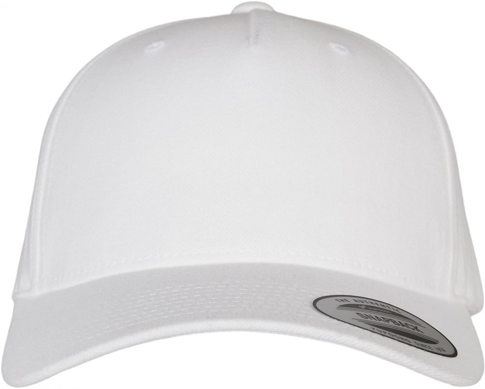 YP CLASSICS 5-PANEL PREMIUM COVERED SNAPBACK CAP white