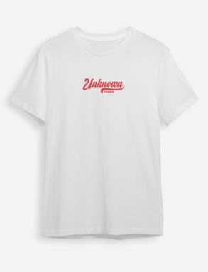 Trendyol White Text Printed Regular Cut T-shirt