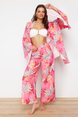 Trendyol Floral Patterned Woven Trousers