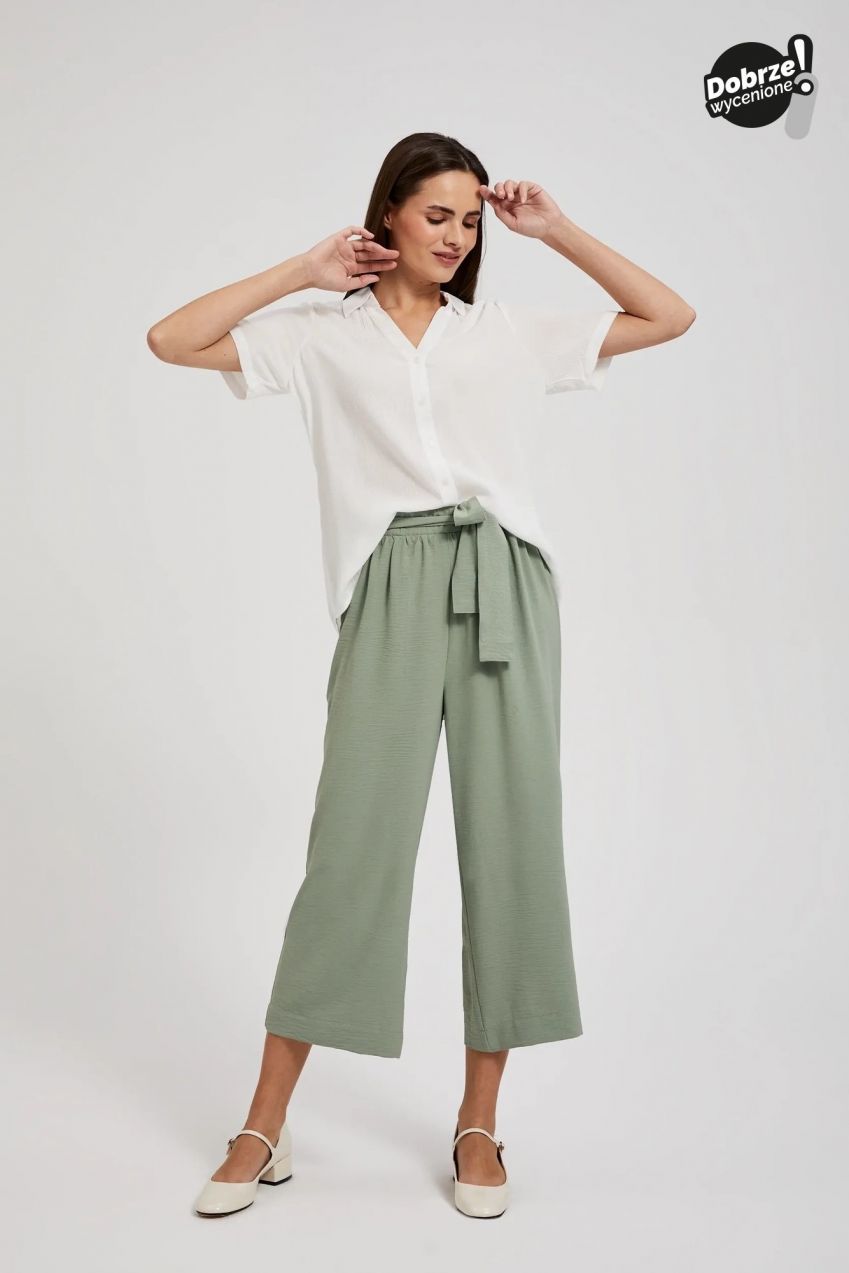 Women's summer trousers MOODO - olive
