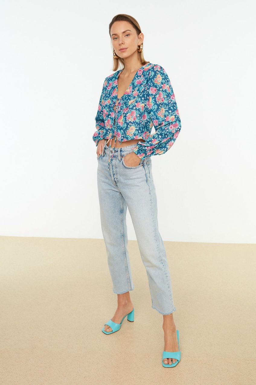 Trendyol Blouse - Blue - Regular fit