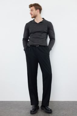 Trendyol Smoked Slim Polo Neck Plain Knitwear Sweater