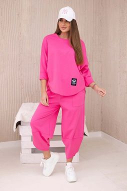 Women's set sweatshirt + pants Punto - pink