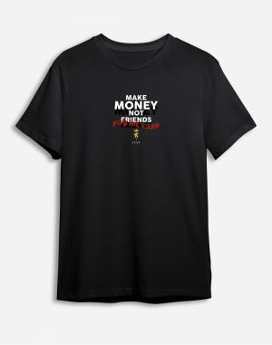 Trendyol Black Text Printed Regular Cut T-shirt
