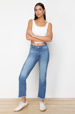 Trendyol Blue High Waist Mom Jeans