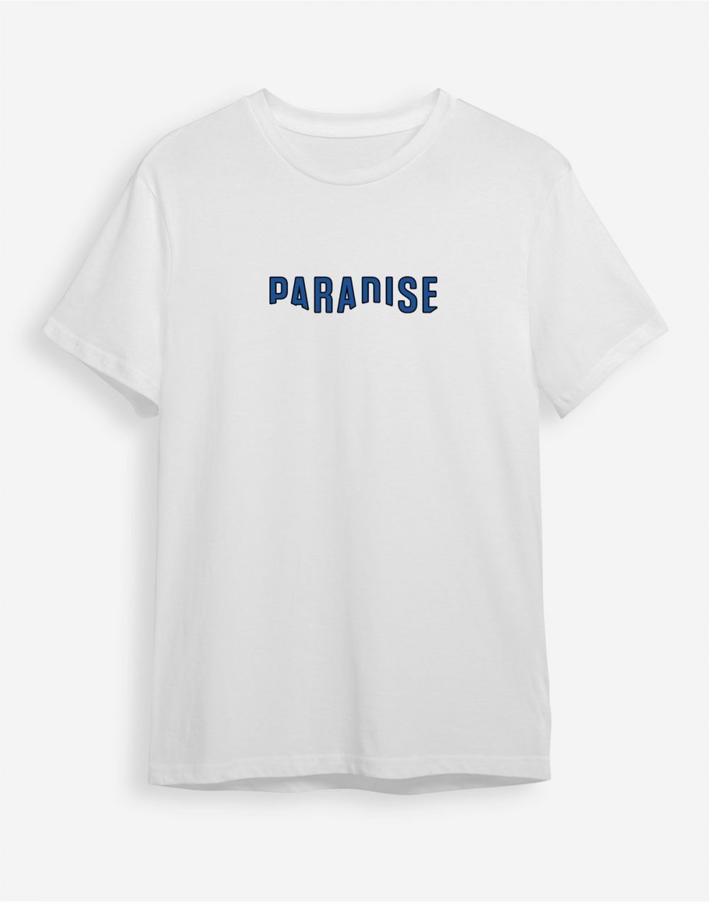 Trendyol White Text Printed Regular/Normal Cut T-shirt