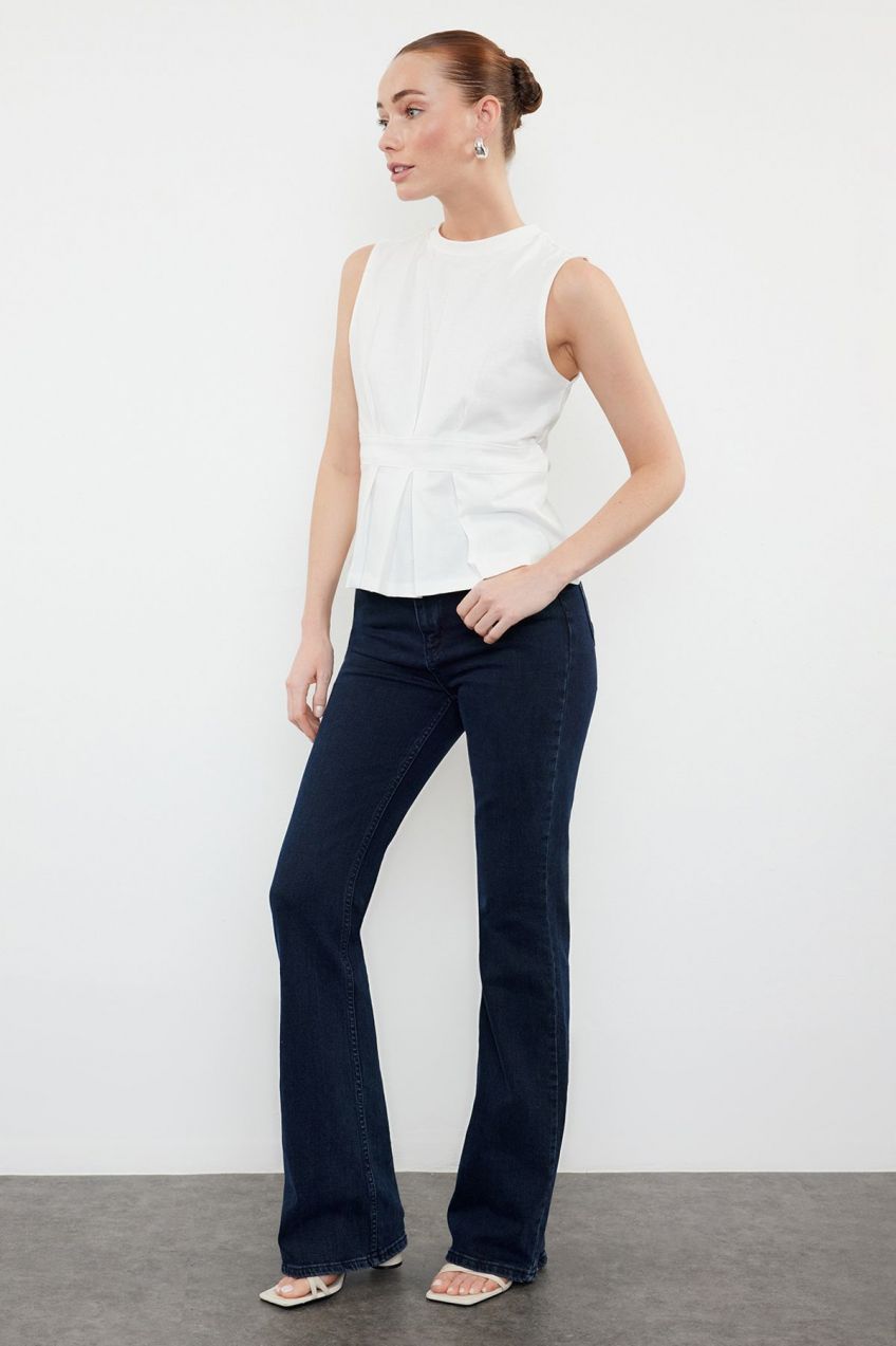 Trendyol Ecru Knitted Blouse