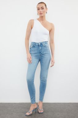 Trendyol Blue High Waist Skinny Jeans