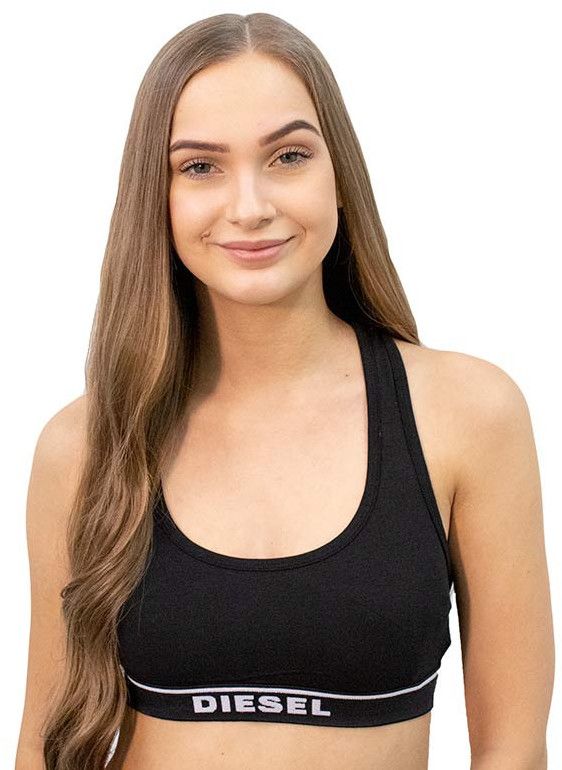 Podprsenka - Diesel UFSBMILEY TANKTOP čierna