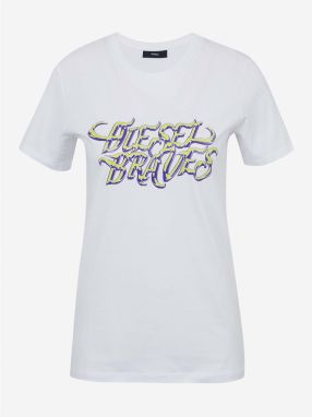 Diesel Tričko - TSILYK8 TSHIRT biele