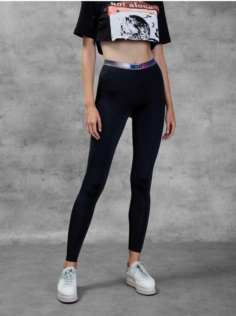 Diesel Legíny - UFLBFAUSTINLPMF TROUSERS čierne