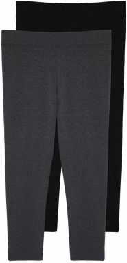 Trendyol Curve Anthracite Melange - Black 2 Pack Knitted Tights