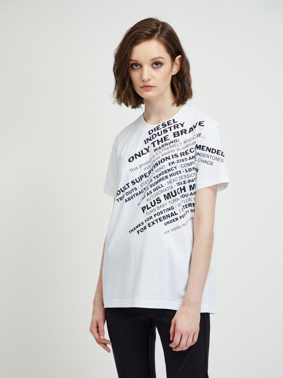 Diesel Tričko - TSILYS1 TSHIRT biele