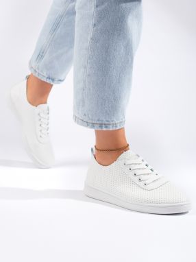Shelvt Women's classic sneakers white