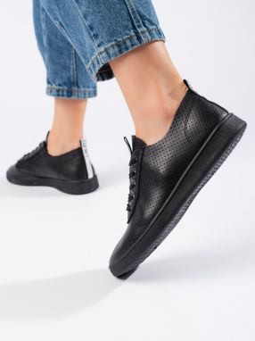 SEASTAR Black openwork women's sneakers