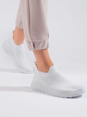Shelvt Women's slip-on sneakers white