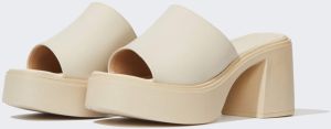 DEFACTO Women Thick Sole Faux Leather Slippers