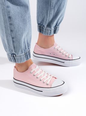 Shelvt Pink women's sneakers