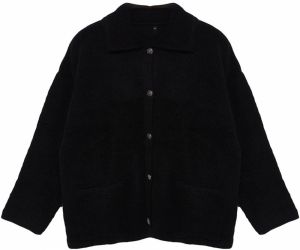 Trendyol Curve Black Knitwear Plus Size Cardigan