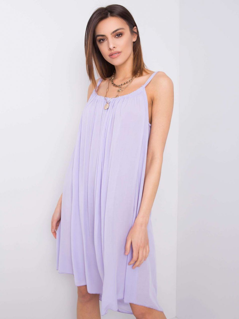 Lilac dress with straps Polinne OH BELLA