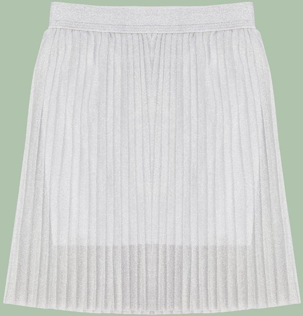Trendyol Gray Girl Glittery Mini Knitted Skirt