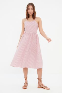 Trendyol červené šaty s ramienkami