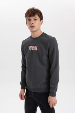 DEFACTO Slim Fit Licensed by Marvel Long Sleeve Sweatshirt