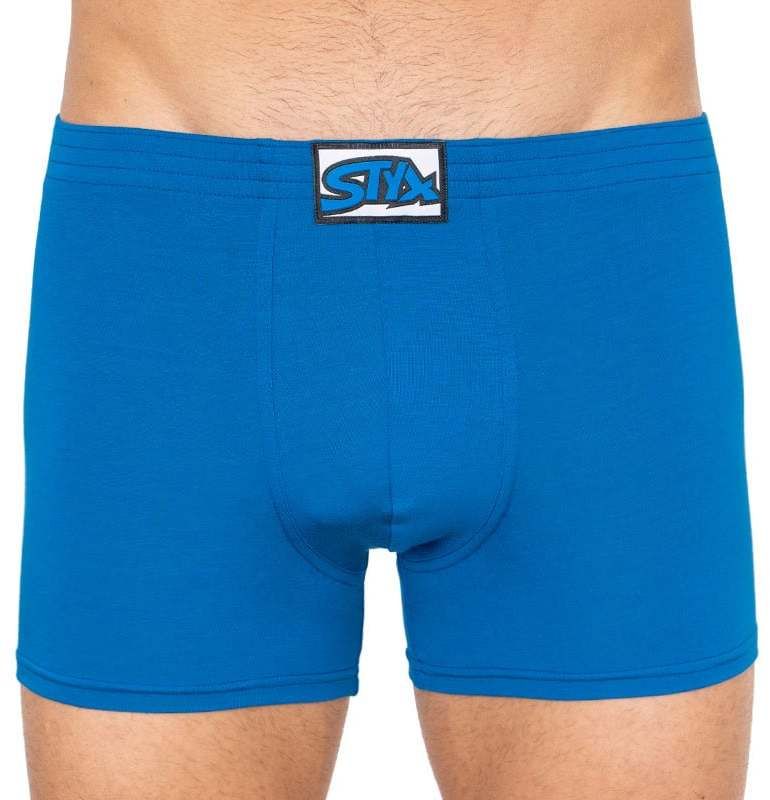 Men's boxers Styx long classic rubber blue