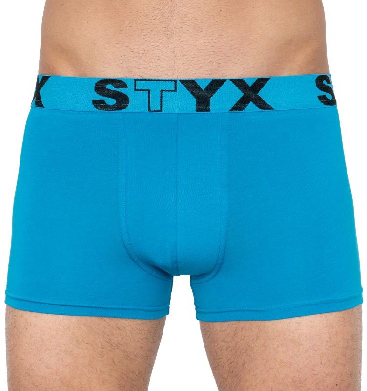 Men's boxer shorts Styx sports rubber light blue