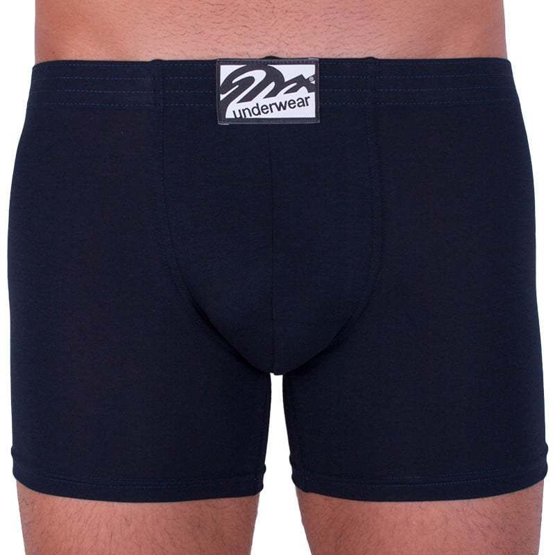 Men's boxers Styx long classic rubber dark blue